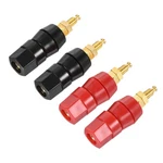 Terminal Amplifier Connector Jack Black Red 2 Set. Fixed Price $8.70.