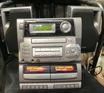 Aiwa Ca-dw630u Boombox Stereo System Am/fm Radio Cd Dual Cassette Deck W/speaker. Fixed Price $125.00.