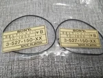N.o.s. Genuine Sony Tc-1000 Part# 3-527-150-xx Belt (2pk Bundle) Japan. Fixed Price $29.98.