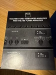 Vintage Nad 3155/2155 Amplifier Sales Brochure. Fixed Price $40.00.