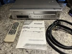 Sylvania Ssd800 Dvd Vcr Combo Player Vhs Recorder Remote Nexxtech Cables Great. Fixed Price $74.00.