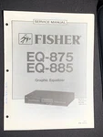 Fisher Eq-875 Eq-885 Equalizer Service Manual Original. Fixed Price $24.99.