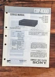 Sony Cdp-h300 Cd Player Service Manual *original*. Fixed Price $14.97.